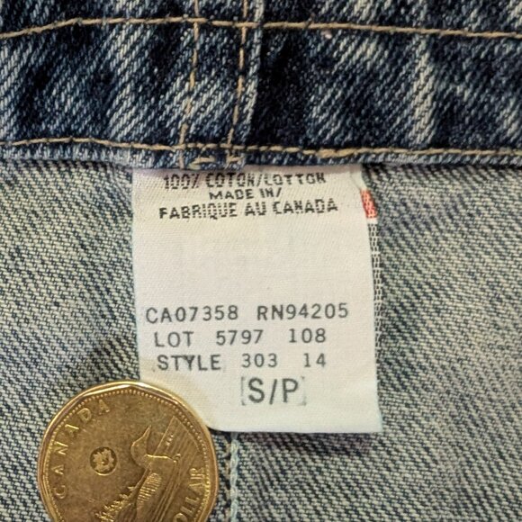 Hollywood Jeans Overalls Made in Canada - Size S - Picture 4 of 6